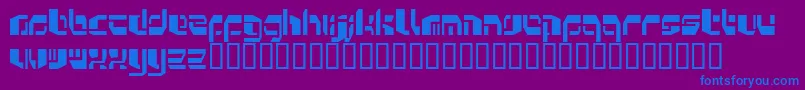 Kosmonau Font – Blue Fonts on Purple Background