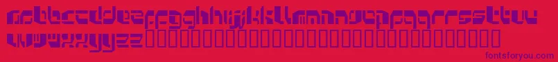 Kosmonau Font – Purple Fonts on Red Background