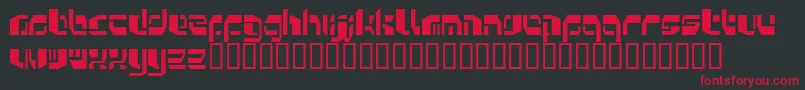 Kosmonau Font – Red Fonts on Black Background