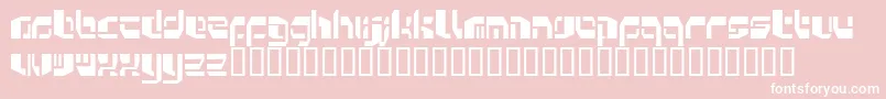 Kosmonau Font – White Fonts on Pink Background