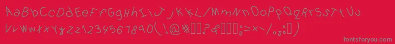 Stafona-Schriftart – Graue Schriften auf rotem Hintergrund