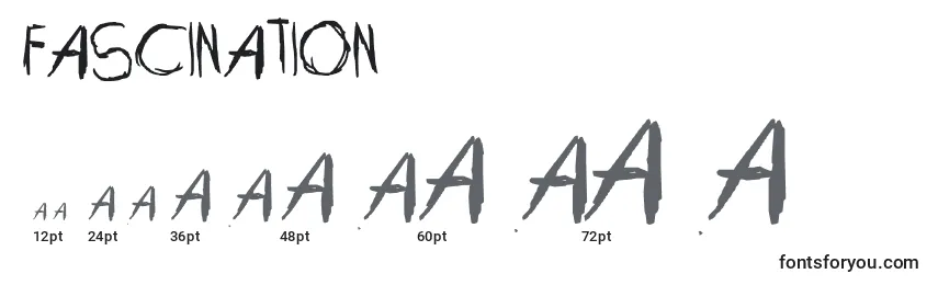 Fascination Font Sizes
