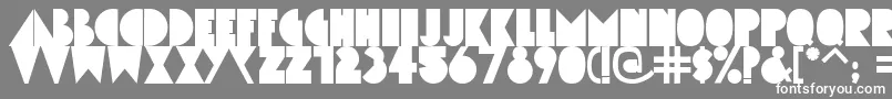Simcha Font – White Fonts on Gray Background