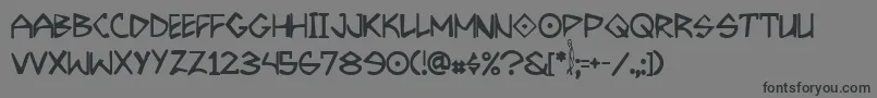 GrrrrrrRegular Font – Black Fonts on Gray Background