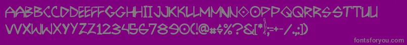 Шрифт GrrrrrrRegular – серые шрифты на фиолетовом фоне