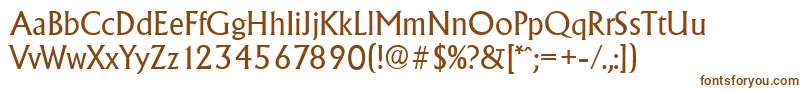 AdelonserialRegular Font – Brown Fonts on White Background