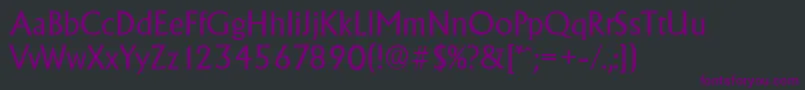 フォントAdelonserialRegular – 黒い背景に紫のフォント