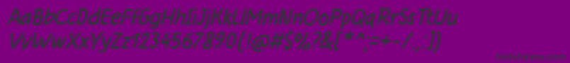 fuente AnysomeItalic – Fuentes Negras Sobre Fondo Morado