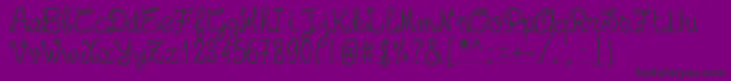 Pwschoolsout Font – Black Fonts on Purple Background