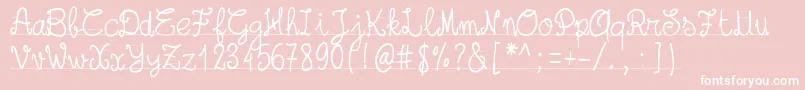 Pwschoolsout Font – White Fonts on Pink Background