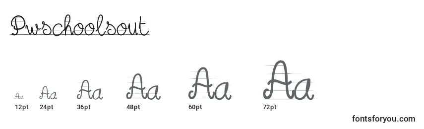 Pwschoolsout Font Sizes