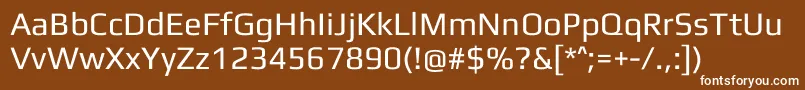 Play Font – White Fonts on Brown Background