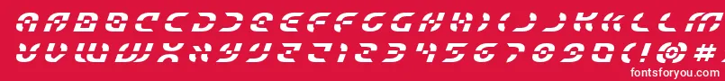 Starfightertitleital Font – White Fonts on Red Background