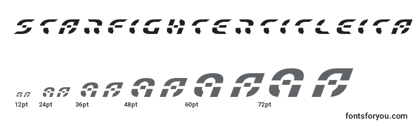 Starfightertitleital Font Sizes