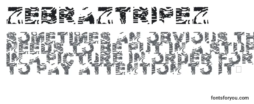 Шрифт ZebraZtripez