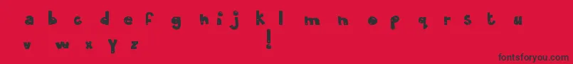 MtfOliveYou Font – Black Fonts on Red Background