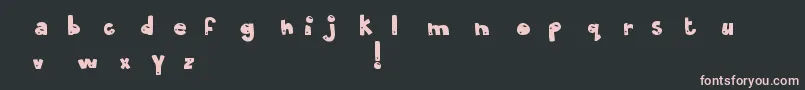 MtfOliveYou Font – Pink Fonts on Black Background