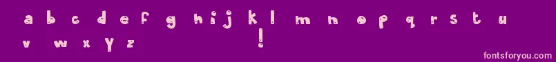 MtfOliveYou Font – Pink Fonts on Purple Background