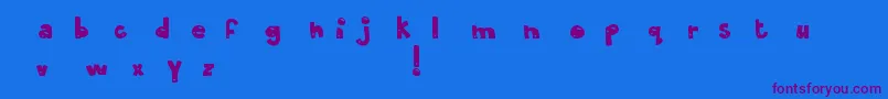 MtfOliveYou Font – Purple Fonts on Blue Background