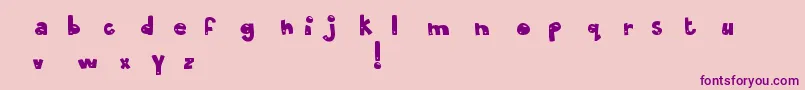 MtfOliveYou Font – Purple Fonts on Pink Background
