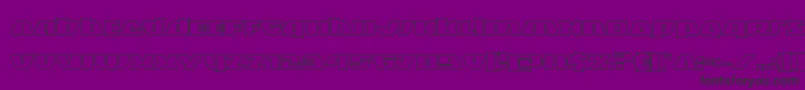 Blackbishopout Font – Black Fonts on Purple Background