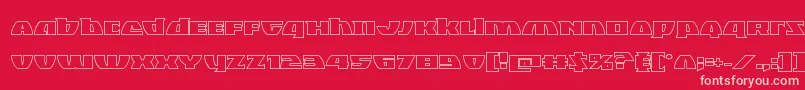 Blackbishopout Font – Pink Fonts on Red Background