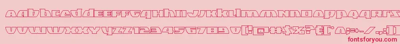 Blackbishopout Font – Red Fonts on Pink Background
