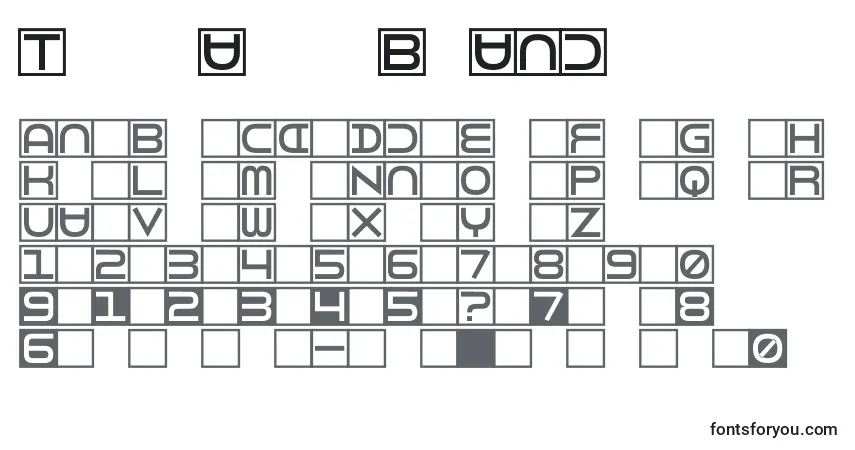 Fuente TorturerBound - alfabeto, números, caracteres especiales