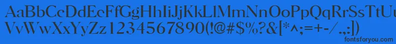 HorshamlRegular Font – Black Fonts on Blue Background