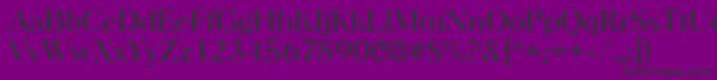 HorshamlRegular Font – Black Fonts on Purple Background