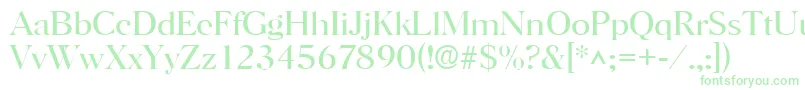 HorshamlRegular Font – Green Fonts on White Background