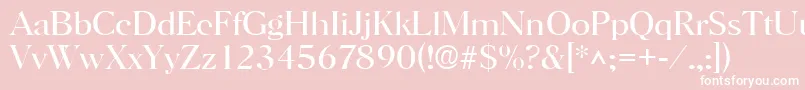 HorshamlRegular Font – White Fonts on Pink Background