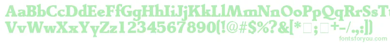 TractoDisplaySsi Font – Green Fonts on White Background