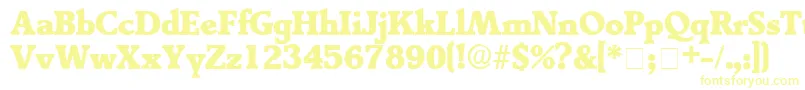 TractoDisplaySsi Font – Yellow Fonts