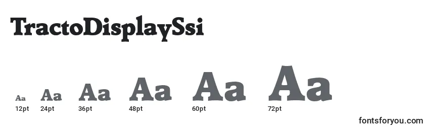 TractoDisplaySsi Font Sizes