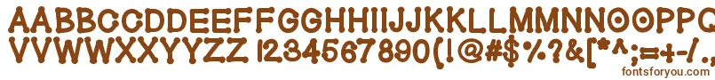 Geldoticaheavyf Font – Brown Fonts on White Background