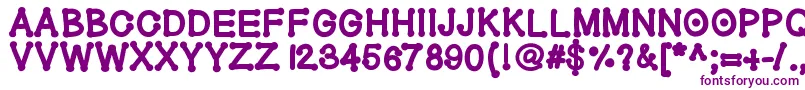 Geldoticaheavyf Font – Purple Fonts on White Background