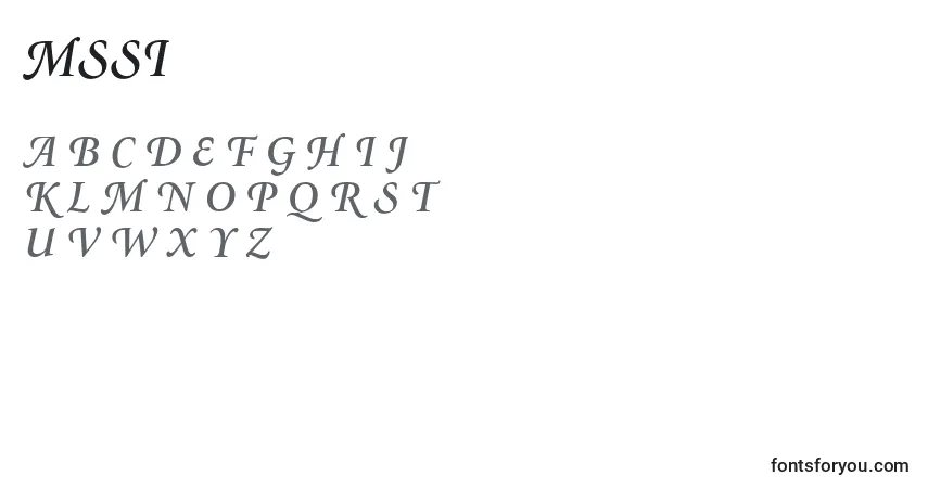 MinionSwashSemiboldItalic-fontti – aakkoset, numerot, erikoismerkit