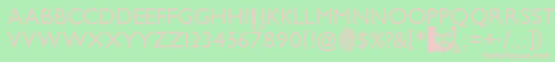 BeadChain Font – Pink Fonts on Green Background