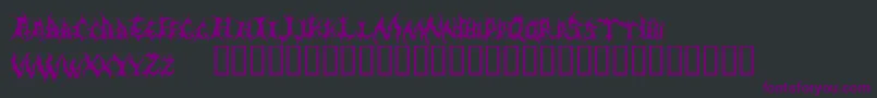Шрифт Demed – фиолетовые шрифты на чёрном фоне