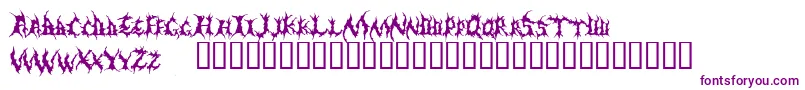 Шрифт Demed – фиолетовые шрифты