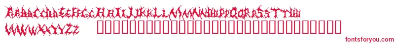 Шрифт Demed – красные шрифты