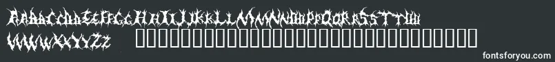 Demed Font – White Fonts on Black Background