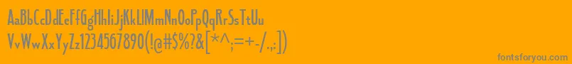 FledglingSb-Schriftart – Graue Schriften auf orangefarbenem Hintergrund