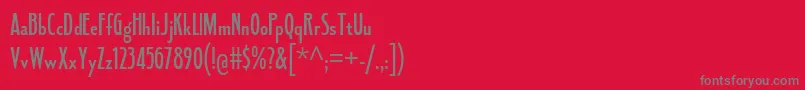 フォントFledglingSb – 赤い背景に灰色の文字