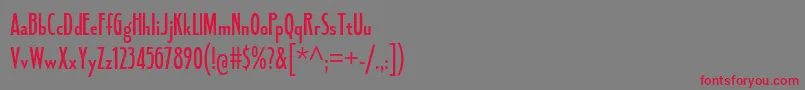FledglingSb-Schriftart – Rote Schriften auf grauem Hintergrund