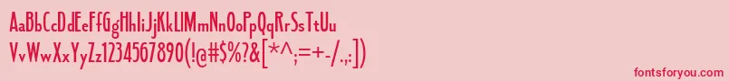 FledglingSb Font – Red Fonts on Pink Background