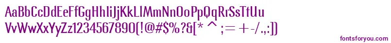 Шрифт LennoxitcTtBook – фиолетовые шрифты