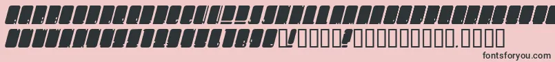 OhMegaSigh Font – Black Fonts on Pink Background