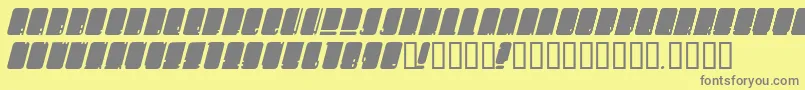 OhMegaSigh Font – Gray Fonts on Yellow Background